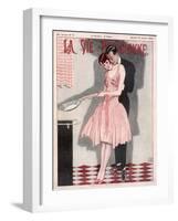 A Quick Hug in the Kitchen-null-Framed Art Print