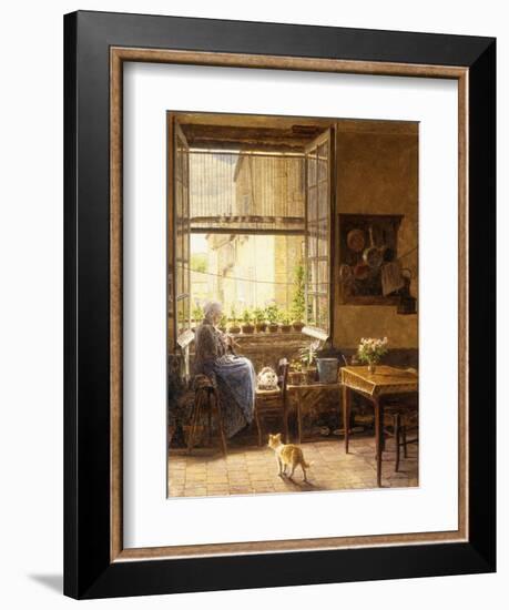 A Quiet Afternoon, 1917-Marie Francois Firmin-Girard-Framed Giclee Print