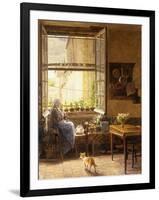 A Quiet Afternoon, 1917-Marie Francois Firmin-Girard-Framed Premium Giclee Print