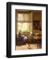 A Quiet Afternoon, 1917-Marie Francois Firmin-Girard-Framed Premium Giclee Print