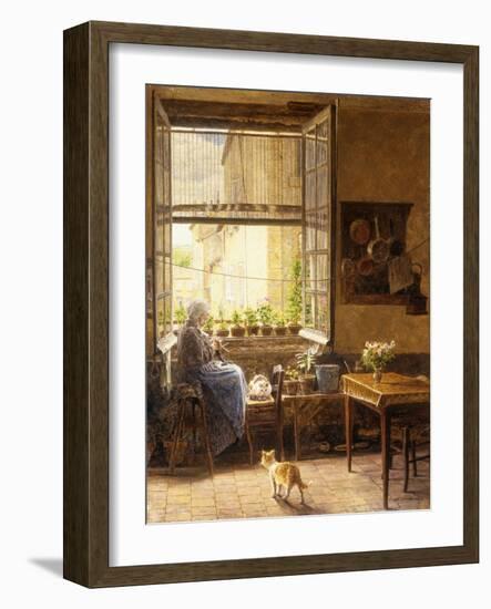 A Quiet Afternoon, 1917-Marie Francois Firmin-Girard-Framed Giclee Print