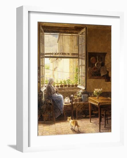 A Quiet Afternoon, 1917-Marie Francois Firmin-Girard-Framed Giclee Print