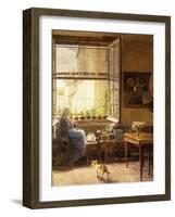 A Quiet Afternoon-Marie Francois Firmin-Girard-Framed Giclee Print