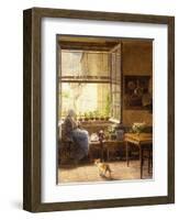 A Quiet Afternoon-Marie Francois Firmin-Girard-Framed Giclee Print