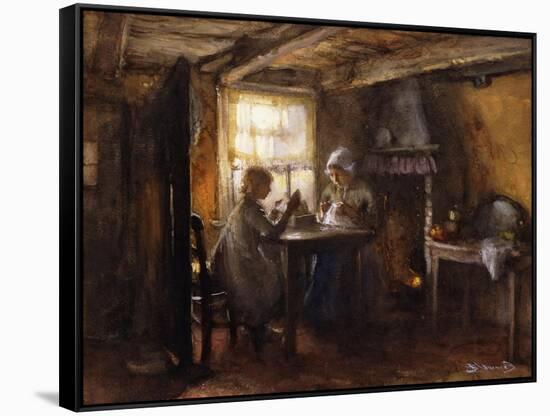 A Quiet Afternoon-Bernardus Johannes Blommers or Bloomers-Framed Stretched Canvas