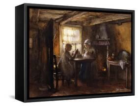 A Quiet Afternoon-Bernardus Johannes Blommers or Bloomers-Framed Stretched Canvas