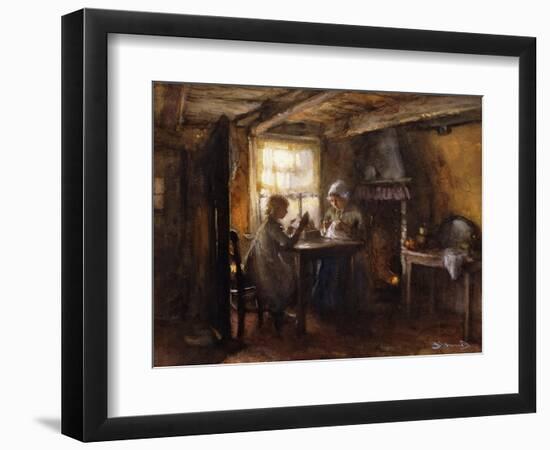 A Quiet Afternoon-Bernardus Johannes Blommers or Bloomers-Framed Premium Giclee Print