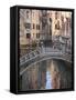 A Quiet Canal, Venice, UNESCO World Heritage Site, Veneto, Italy, Europe-Amanda Hall-Framed Stretched Canvas