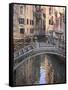 A Quiet Canal, Venice, UNESCO World Heritage Site, Veneto, Italy, Europe-Amanda Hall-Framed Stretched Canvas