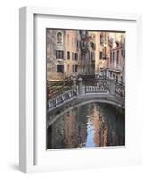 A Quiet Canal, Venice, UNESCO World Heritage Site, Veneto, Italy, Europe-Amanda Hall-Framed Photographic Print