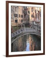 A Quiet Canal, Venice, UNESCO World Heritage Site, Veneto, Italy, Europe-Amanda Hall-Framed Photographic Print