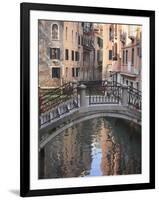 A Quiet Canal, Venice, UNESCO World Heritage Site, Veneto, Italy, Europe-Amanda Hall-Framed Photographic Print