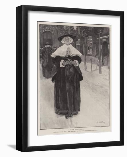 A Quiet Conscience-Edwin Austin Abbey-Framed Giclee Print