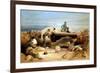 A Quiet Day in the Diamond Battery - Portrait of a Lancaster 68-Pounder, Crimean War 1855-1856-William Simpson-Framed Giclee Print