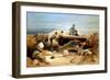 A Quiet Day in the Diamond Battery - Portrait of a Lancaster 68-Pounder, Crimean War 1855-1856-William Simpson-Framed Giclee Print