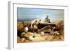 A Quiet Day in the Diamond Battery - Portrait of a Lancaster 68-Pounder, Crimean War 1855-1856-William Simpson-Framed Giclee Print