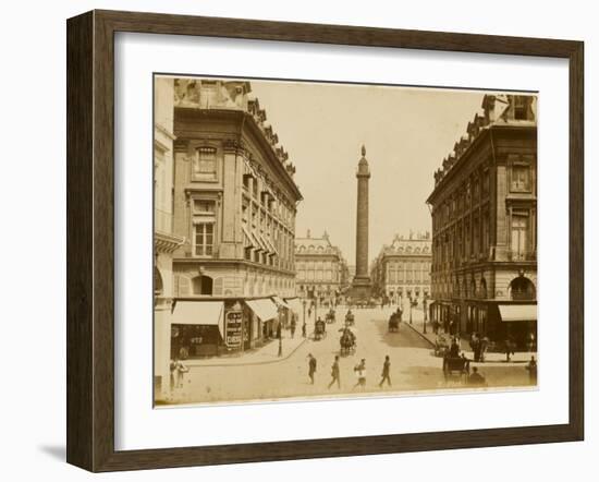 A Quiet Day in the Place Vendome-null-Framed Photographic Print