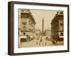 A Quiet Day in the Place Vendome-null-Framed Photographic Print