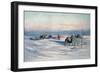 A Quiet Evening on the Barrier, from 'The Heart of the Antarctic' by Ernest H. Shackleton-null-Framed Giclee Print