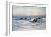 A Quiet Evening on the Barrier, from 'The Heart of the Antarctic' by Ernest H. Shackleton-null-Framed Giclee Print