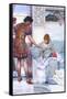 A Quiet Greeting-Sir Lawrence Alma-Tadema-Framed Stretched Canvas