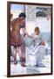 A Quiet Greeting-Sir Lawrence Alma-Tadema-Framed Art Print