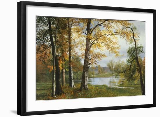 A Quiet Lake-Albert Bierstadt-Framed Giclee Print