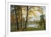 A Quiet Lake-Albert Bierstadt-Framed Premium Giclee Print