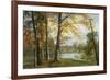 A Quiet Lake-Albert Bierstadt-Framed Premium Giclee Print