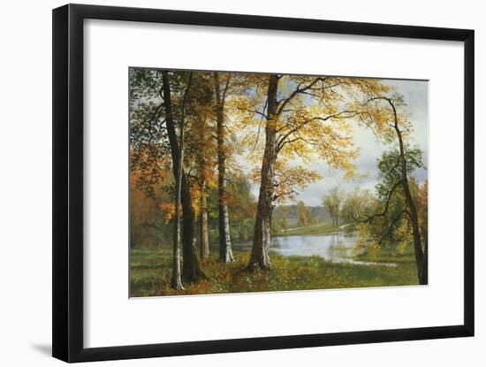 A Quiet Lake-Albert Bierstadt-Framed Giclee Print