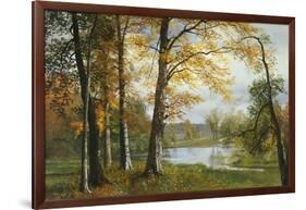 A Quiet Lake-Albert Bierstadt-Framed Giclee Print