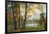 A Quiet Lake-Albert Bierstadt-Framed Giclee Print