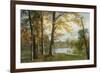 A Quiet Lake-Albert Bierstadt-Framed Giclee Print