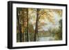 A Quiet Lake-Albert Bierstadt-Framed Giclee Print