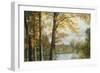 A Quiet Lake-Albert Bierstadt-Framed Giclee Print