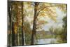 A Quiet Lake-Albert Bierstadt-Mounted Giclee Print