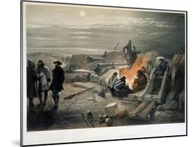 A Quiet Night in the Batteries, 1855-William Simpson-Mounted Giclee Print