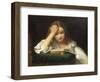 A Quiet Read, 1863-William Dobson-Framed Giclee Print