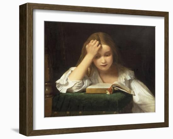 A Quiet Read, 1863-William Dobson-Framed Giclee Print