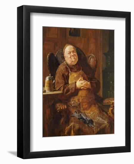 A Quiet Smoke, 1895-Eduard Von Grutzner-Framed Giclee Print