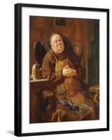 A Quiet Smoke, 1895-Eduard Von Grutzner-Framed Giclee Print