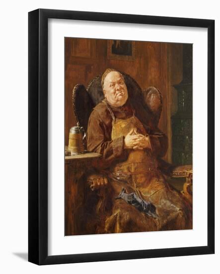 A Quiet Smoke, 1895-Eduard Von Grutzner-Framed Giclee Print