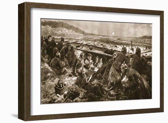 A 'Quiet Time' in the German Trenches-null-Framed Giclee Print