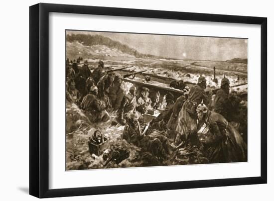 A 'Quiet Time' in the German Trenches-null-Framed Giclee Print