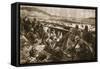 A 'Quiet Time' in the German Trenches-null-Framed Stretched Canvas