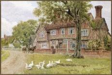 Hampstead Church Row-A.r. Quinton-Stretched Canvas