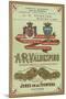 A. R. Valdespino Sherry Label-null-Mounted Art Print