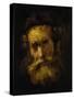 A Rabbi-Rembrandt van Rijn-Stretched Canvas