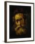 A Rabbi-Rembrandt van Rijn-Framed Giclee Print