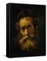 A Rabbi-Rembrandt van Rijn-Framed Stretched Canvas